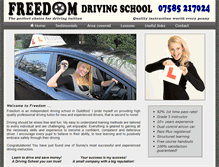 Tablet Screenshot of guildfordfreedomdrivingschool.co.uk